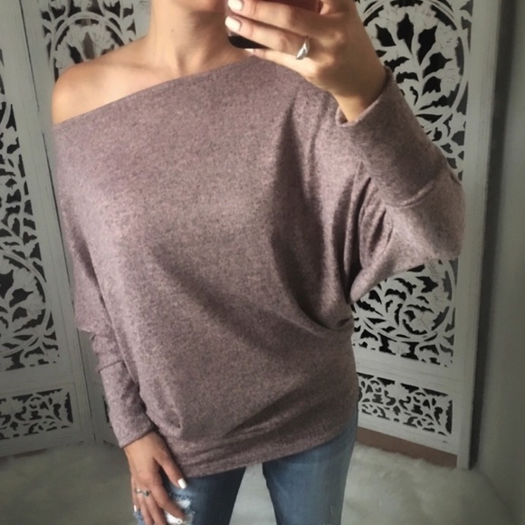 Tops - LAST 2️⃣ Brushed Knit Long Sleeve Dolman